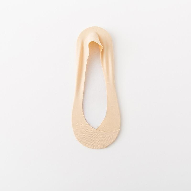 

Women s Summer Ultra Thin Cotton Sweat Absorbable Silicone Non Slip with Ice Silk Shallow Mouth Invisible Socks 1 pair телесный