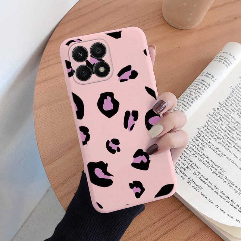 For Honor X6B 4G X8B 200 Smart X6 400 Pro Lite Phone Case Fashion Leopard Print Back Cover Soft Silicone Shockproof Funda Coque