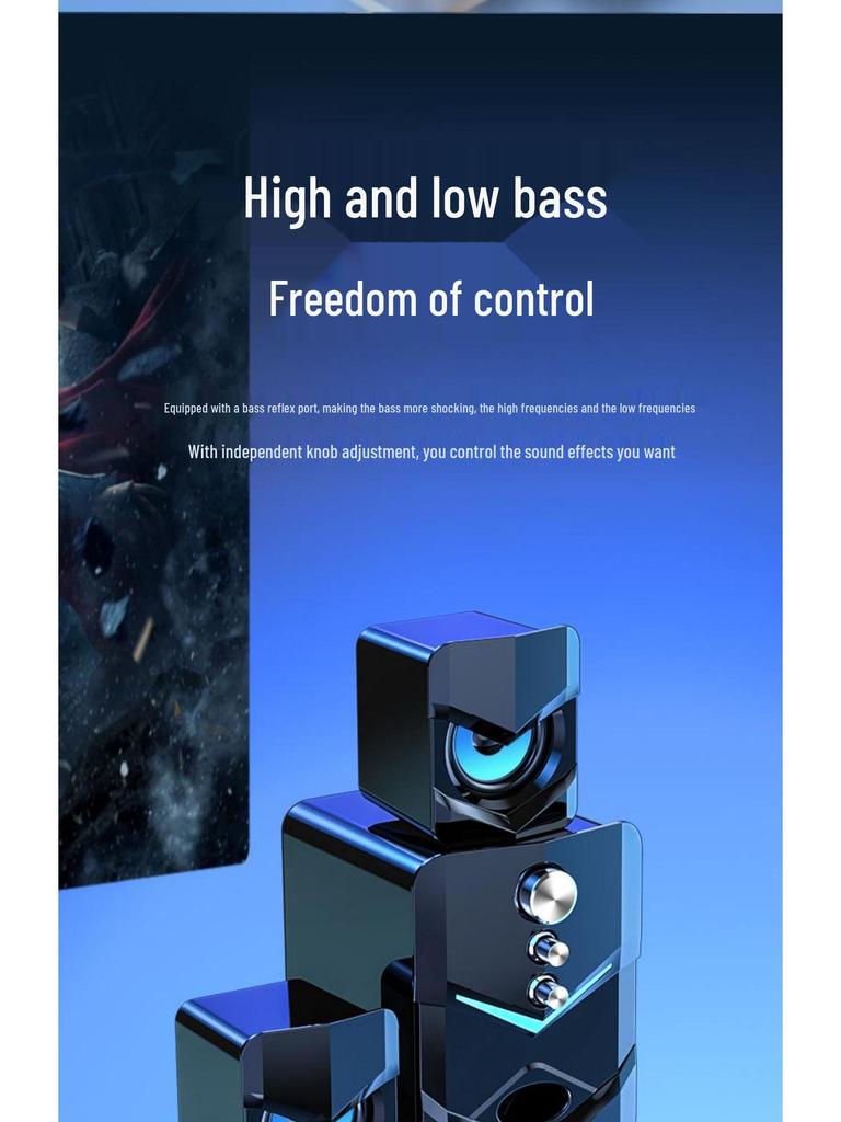 SADA Saida D-222 Universal Wired Desktop Speaker with Heavy Bass