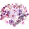 48Pcs Artificial Flowers Heads Fake Flowers for Crafts Cake Wreath Garland Bouquets Wedding Bridal Party Shower Home Decoration