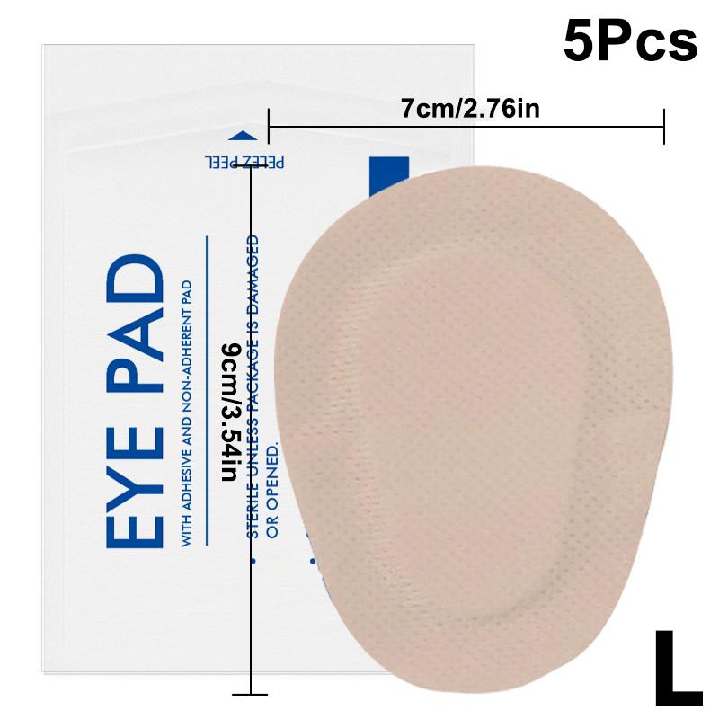 5Pcs Medical Eye Patches Postoperative Sterile Adhesive Light Blocking Eye Pad Eyesight Protection Amblyopia Correction Patches