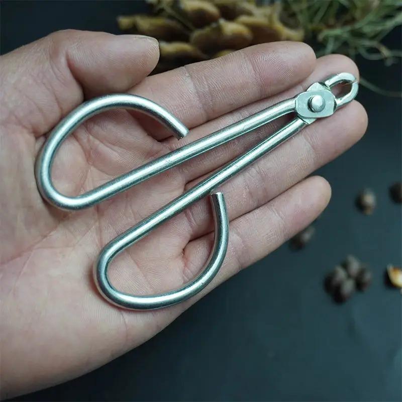 2Pcs Classic Simple Pine Nut Clamp Practical with Pine Nut Pliers Nut Clamp Labor-saving Durable Pine Nut Opener