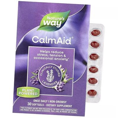 Lavendel für Ruhe und Entspannung, CalmAid Klinisch untersuchter Lavendel, 30 Gelkapseln (71344103)