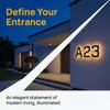 12V Power Illuminated House Number Sign 0-9 A-B Home Wall Decor LED Address Sign  House