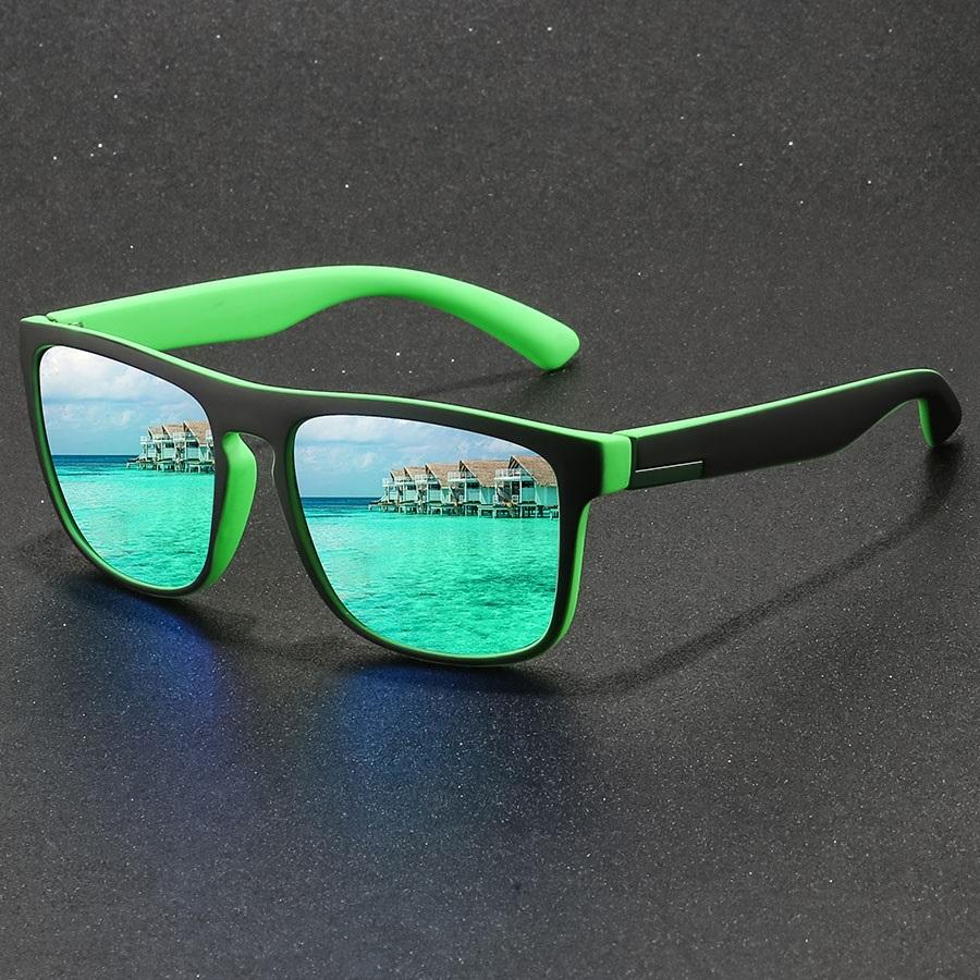 Fashion Vintage Square Sport Sunglasses Men Women Fishing Driving Man Luxury Brand Designer Sun Glasses Anti-Glare Eyewear Uv400