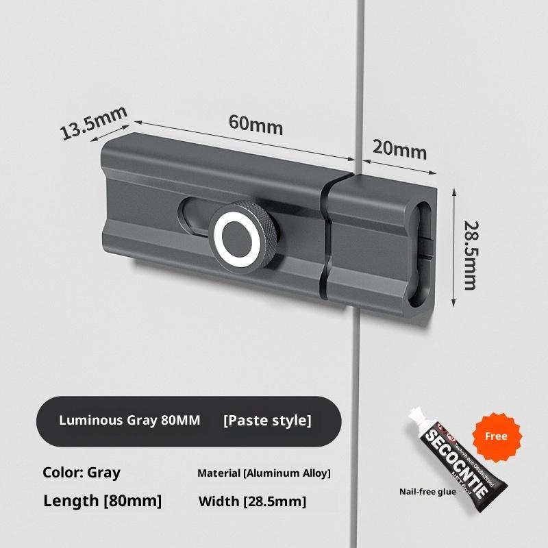 

Захист від крадіжки Стара дверна засувка Замок-засувка Клейкий Внутрішній Запірний болт Без свердління Засувки Фурнітура для воріт Покращення дому