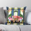 Tiger Flamingos Chinoiserie Stripes Square Pillowcase Polyester Linen Velvet Printed Zip Decor Sofa Seater Cushion Cover