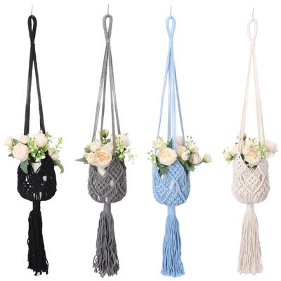 Plant Hangers Flower Pot Net Bohemia Macrame Plant Holder Handmade Wall Decor Garden Planter Hanging Baskets