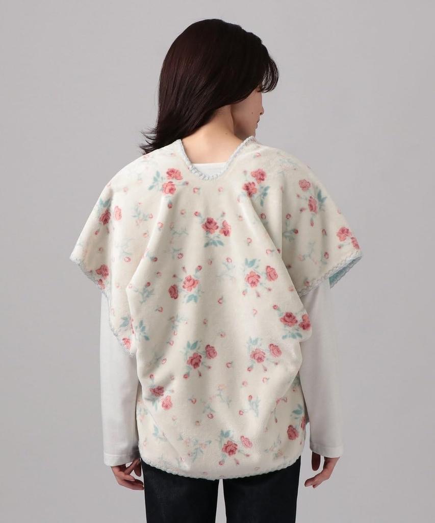 Afternoon Tea Living Reversible Classic Flower Cape Pink Pajama/Loungewear Top,