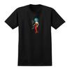 Krooked Mark Gonzales MERMAID Skateboard T Shirt BLACK