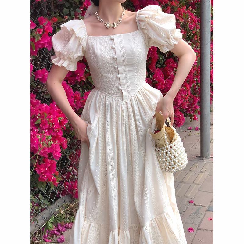 French Retro Design Sense Niche Dress Long Princess Wind