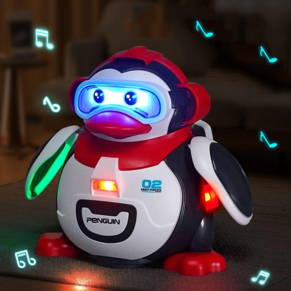 Electronic Penguin Moving Walking Toy Mechanical Penguin Simulation Model  Kids Birthday Gifts
