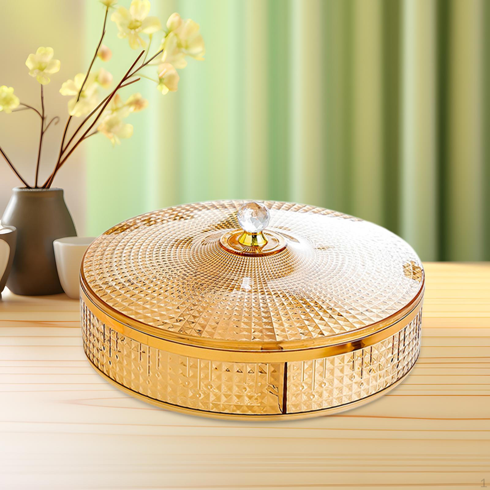 

Тарелка с сухофруктами, сервировочная тарелка для конфет, контейнер для закусок, отделение для хранения, коробка для закусок Style B