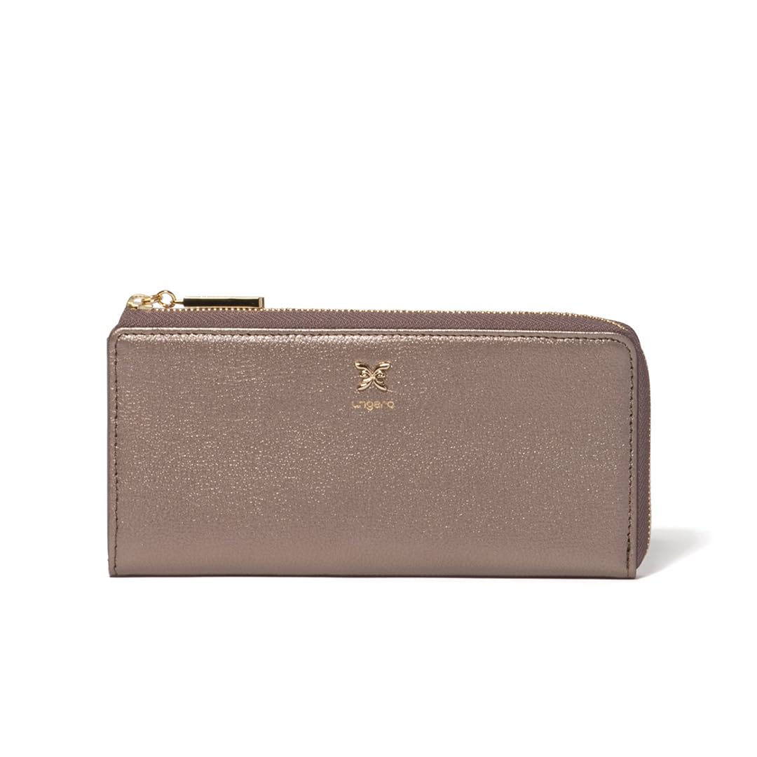 

U by Ungaro Papillon Zipper Long Cowhide UULW5BT2 Women s L-shaped Wallet, Leather,