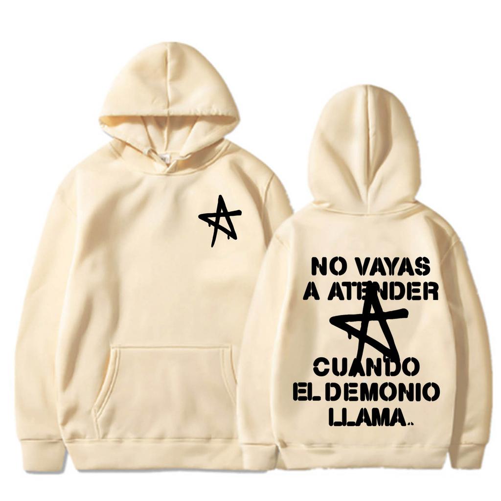 No Vayas a Atender Cuando El Demonio Llama Hoodie Harajuku Pullover Lali Esposito Tops Man Woman Sweatshirt Fans Gift