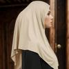 Muslim Women's Loop Instant Hijab Scarf Premium Jersey Cotton Stretchable Triangle Scarf Islam Headscarf Wraps Veils Heaband