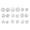 30pcs Vintage Stainless Steel Bead Caps Flower Bead End Caps For Jewelry Making DIY Necklace Bracelet Earrings Spacer Bead Caps
