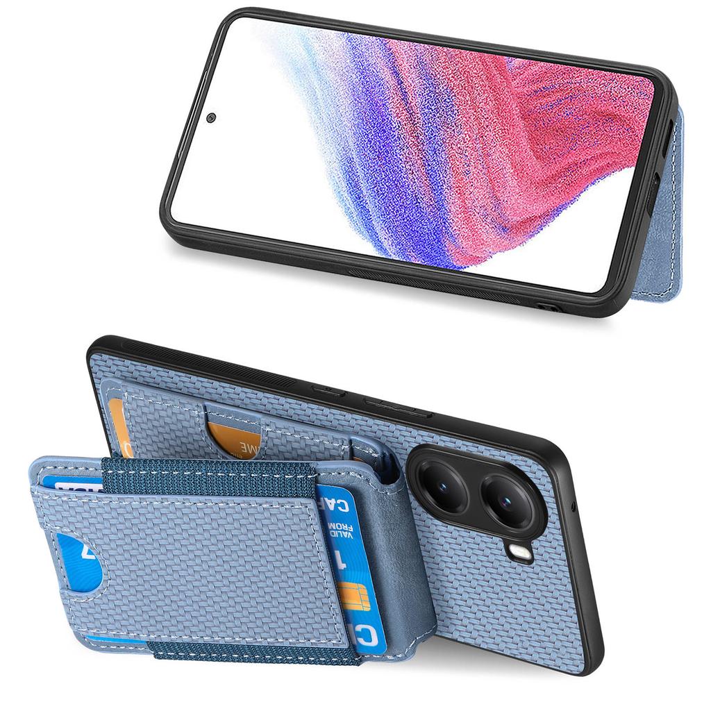 Pro Xiaomi Poco X7 Pro 5G/Xiaomi Redmi Turbo 4 5G Pouzdro s držákem na karty, stojánkem, kožený zadní kryt