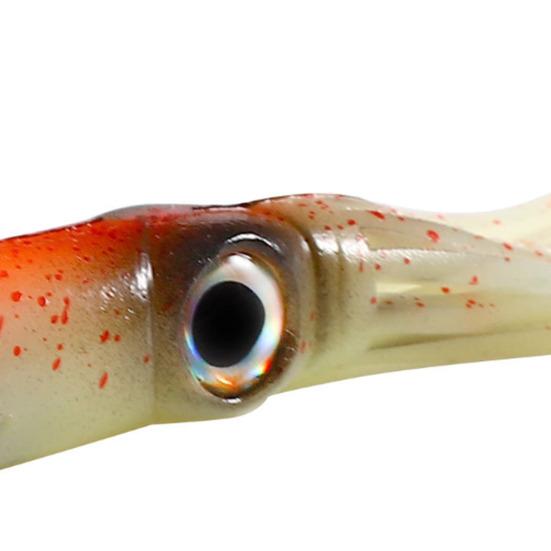 14CM Glow-in-the-dark Squid Lure with Hook Realistic Bionic Artificial Octopus Swimbait Luminous Simulation Soft Lure Saltwater Fishing Accessories