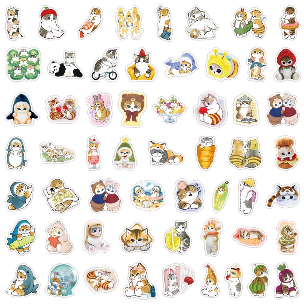 New Cross-Border Graffiti Stickers (55-110 Sheets) - Waterproof, Decorative Stickers for Skateboards & Helmets