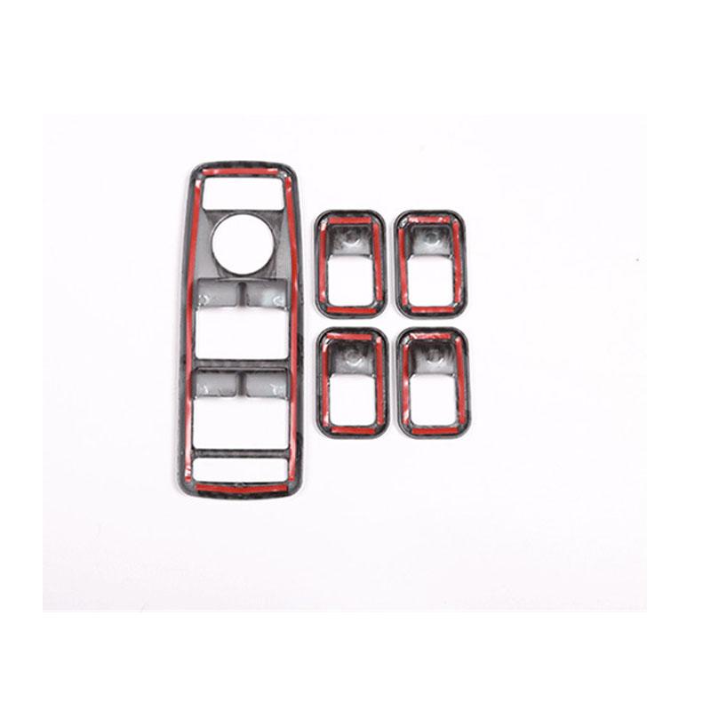 Carbon ABS Window Lift Switch Button Frame Trim For Mercedes-Benz A B C E GLE GLA CLA GLK Class W176 W204 W212 W166