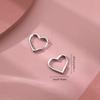 Hypoallergene Edelstahl Ohrringe in Herzform, Bequem und vielseitig, Schlicht und elegant, Hochwertige modische Damenohrringe