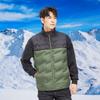 Large Size Down Vest Women's High-end White Duck Down Vest Men's Warm Couple Vest Stand Collar Autumn and Winter Class Uniform Print