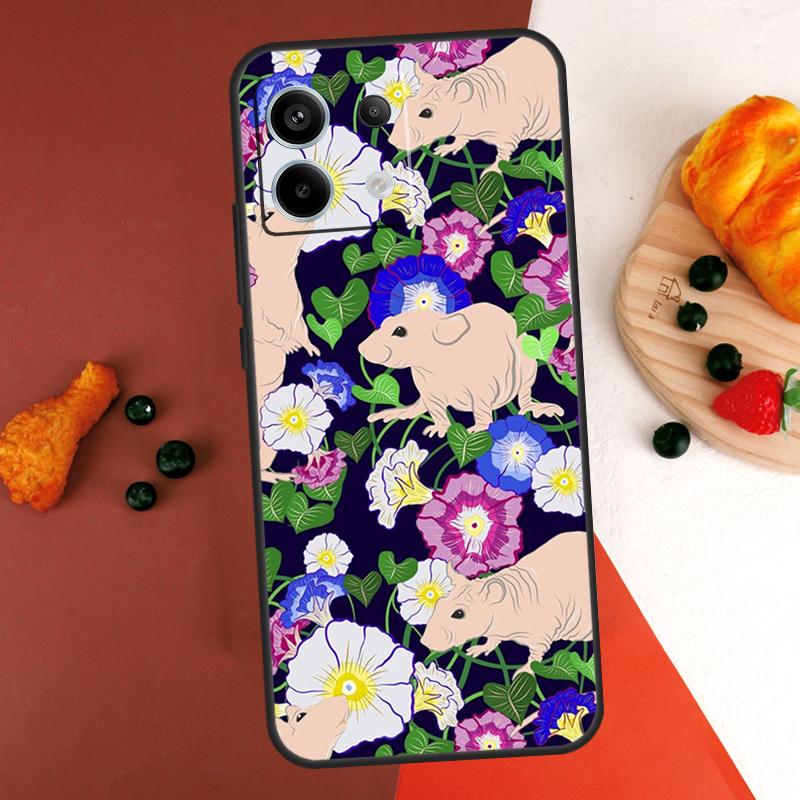 Cute Rattie Rats Case For Xiaomi Redmi Note 13 14 Pro 9 10 11 12 Pro 10S 11S 12S Redmi 13C 10C 12C 14C Coque
