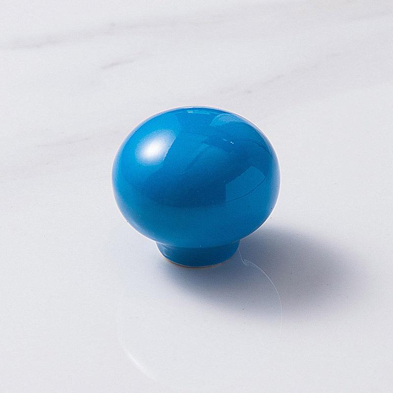 Maniglia Rotonda Semplice Moderna in Ceramica per Armadi e Mobili per Bambini
