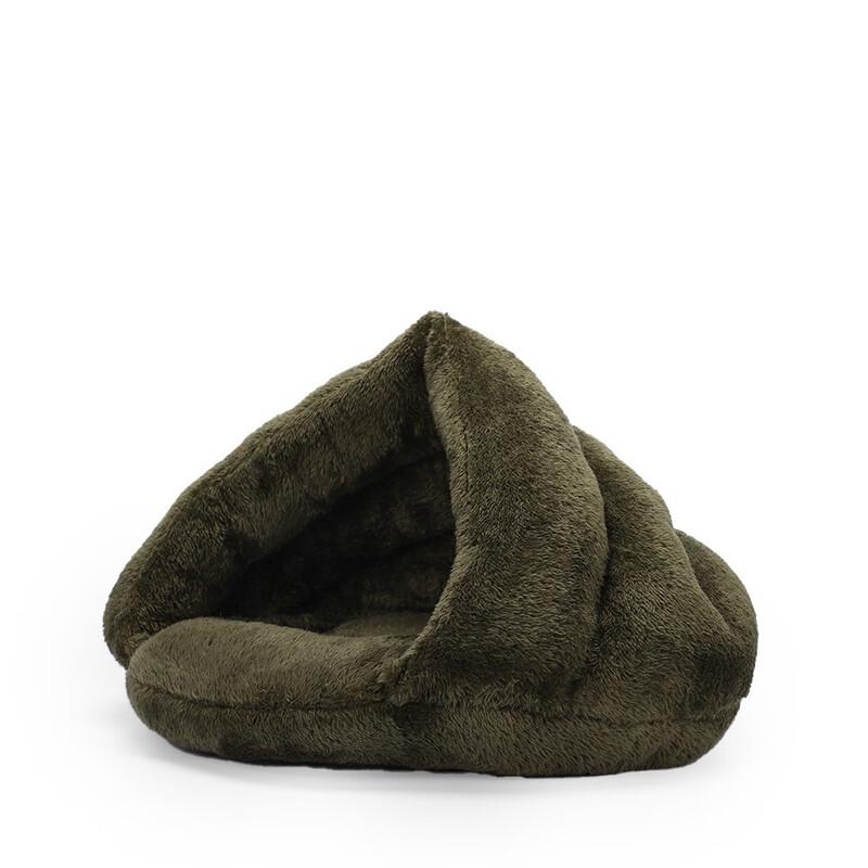 Winter Warm Semi-Enclosed Coral Fleece Pet Bed