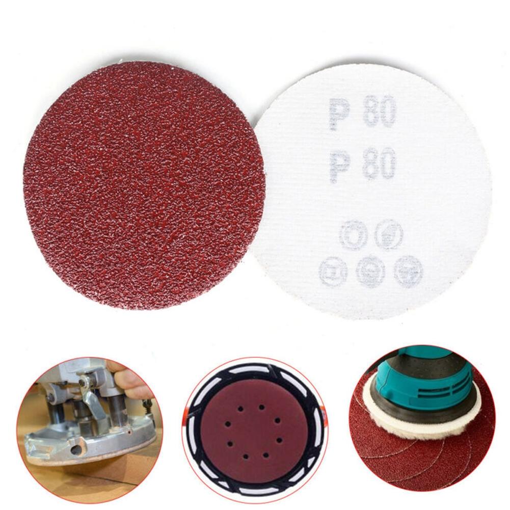 Sandpaper 5inch/125mm 40-2000Grit Round Shape Disk Sand Sheets Polishing