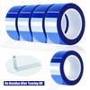 4 Rolls Blue Heat Tape, High Temperature Heat Resistant Tape Heat Transfer Tape for Heat Sublimation Press Vinyl, No Residue
