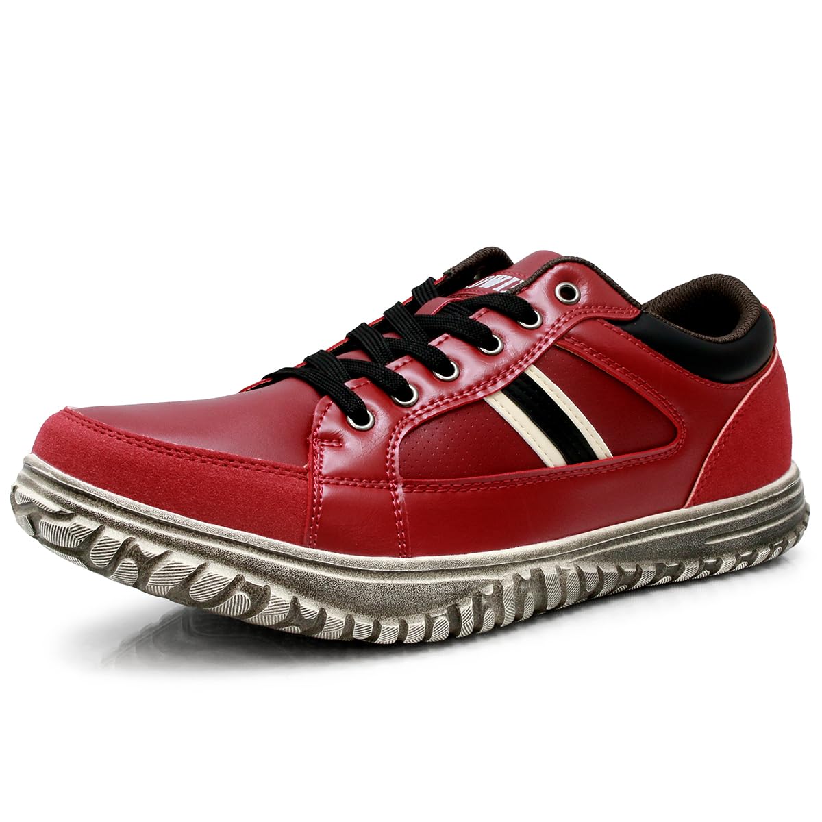 

Sneakers Casual Walking Shoes Wide 4E Waterproof Lightweight Shock Absorbing Sole Comfortable Laced Shoes Shoes edm644 Red Red [Edwin] Men s Men s червоний