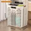 Extra Large Foldable Laundry Basket with Wheels - High Capacity, Movable & Durable