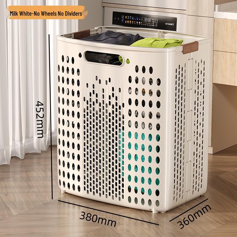 Extra Large Foldable Laundry Basket with Wheels - High Capacity, Movable & Durable