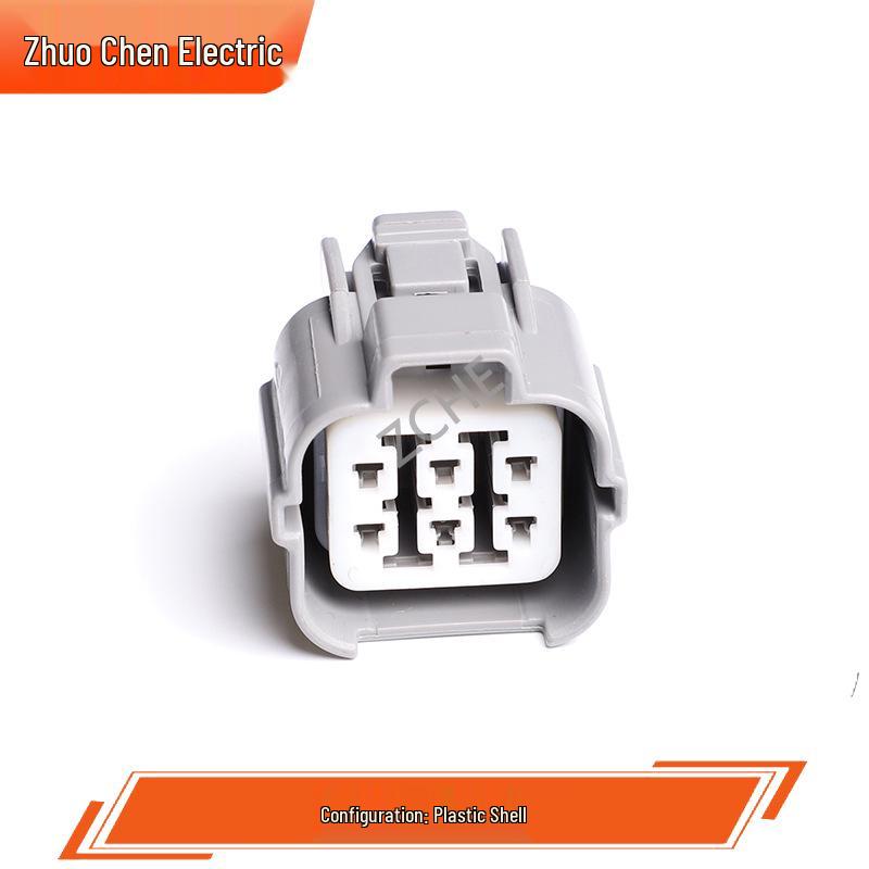 Automotive 6P Wire-to-Wire Connector with 6 Holes and Cores - Model 6181-0074/6189-0133