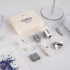 HannaFires Mini Office Stationery Kit Includes Storage Case for Portable and Efficient Work and White 8-Piece - Study,