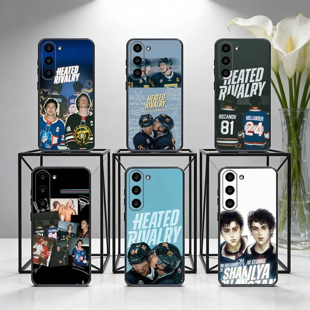 Heated R-Rivalry Ice Hockey Phone Case For Samsung Galaxy A73,A72,A71,A70,A53,A52,A51,Others Soft Black Cover