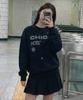 CHICKS Asymmetrical Stella Oversized Sweatshirt Black