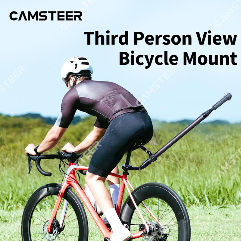 Camsteer Bicycle Backseat Mount 3rd Person View GoPro 13 12 Camera Brackets for Insta360 X5 X4 AcePro DJI Osmo360 Action 6 5Pro