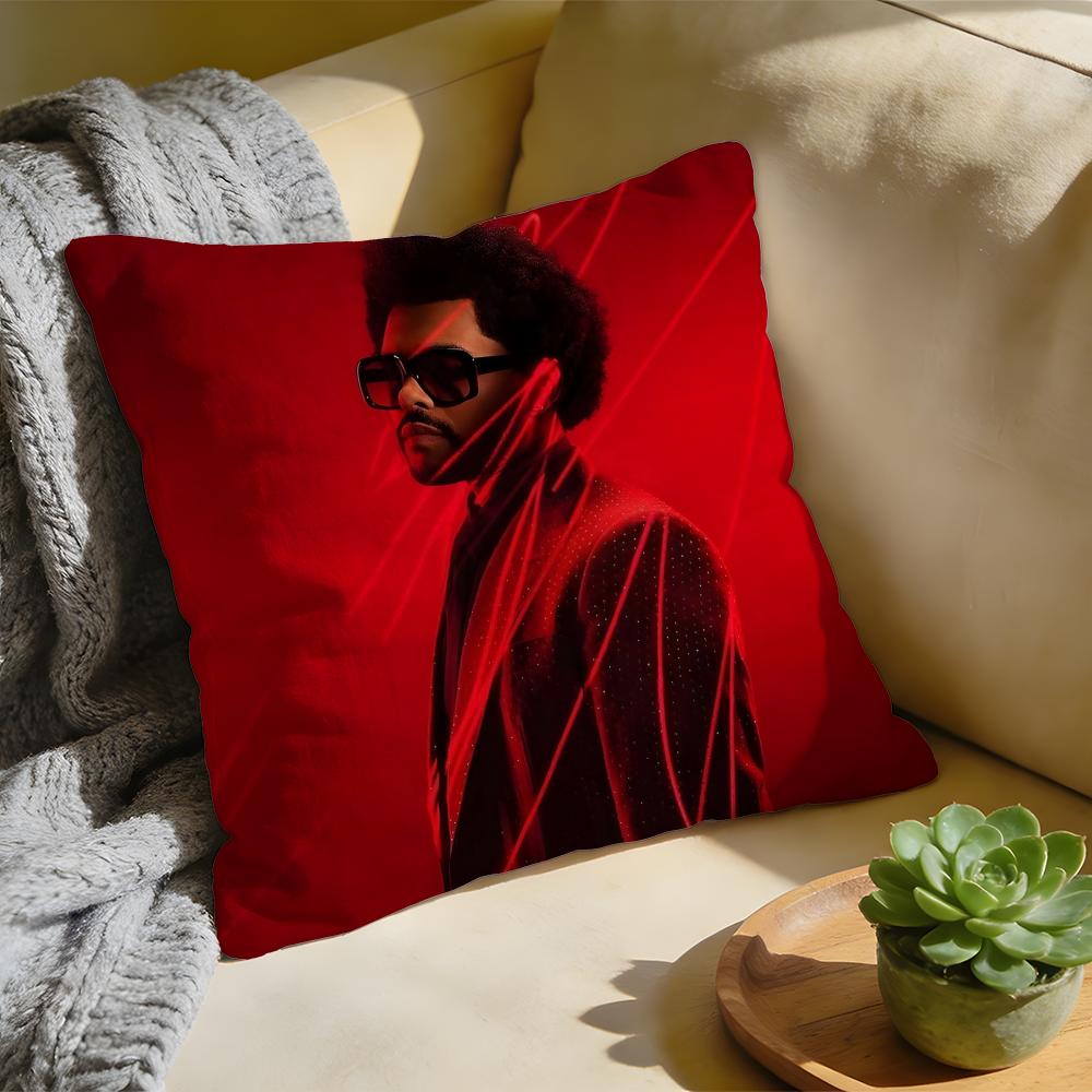 Cushion Cover Washed Linen Soft Breathable Decorative Case for Sofa Home Pillow Cover The WWeeknd Hot Rapper