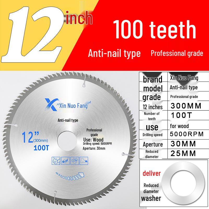 High-Speed Steel & Tungsten Circular Saw Blade for Wood & Aluminum, 4-10 Inch, Fits Hand Angle Grinders