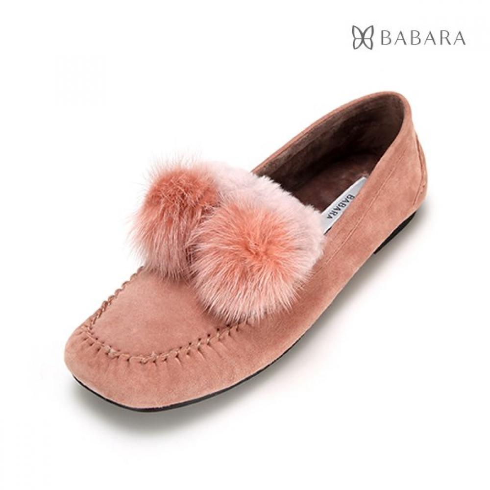 Barbara Suede Fur Point Women S Loafer Bbc584pk Pink250 14580₽