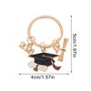 1Pcs 2026 Graduation Key Ring With A Hat And Credentials, Graduation Season Gift Key Ring Pendant, Suitable For Hanging Ba