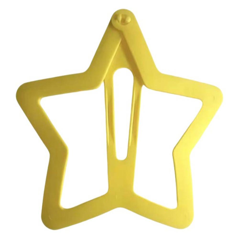 Solid Color Extra-large Star Hair Clip Creative Funny Hair Grip Openwork Star Hairpin Girl