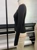 2025 European Autumn/Winter Slim Fit Long Sleeve Women’s Open Shirt