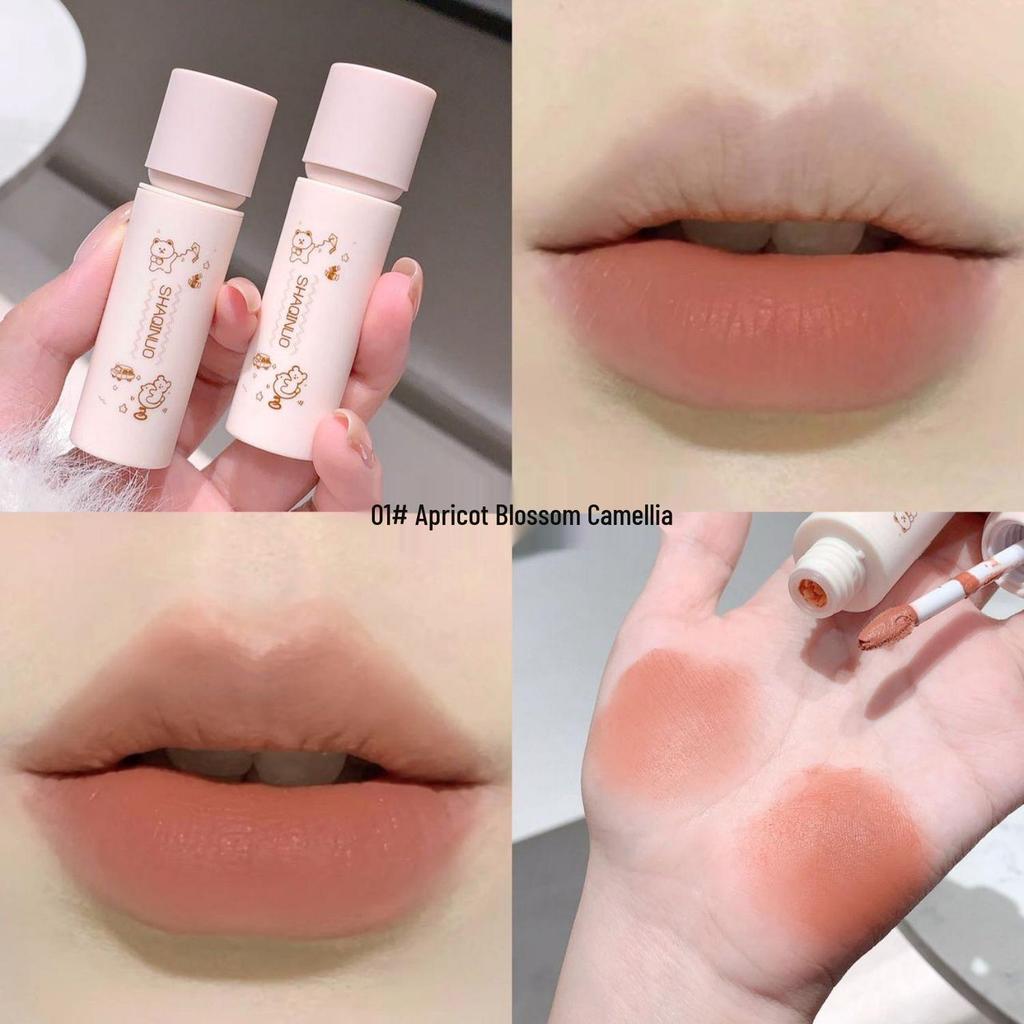 Shaqi Nuo Mengqu Cloud Mist Matte Velvet Long-Lasting Lipstick