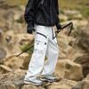Mens Loose Straight Multi Pocket Casual Outdoor Work Cargo Pants