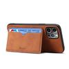 Denior Applicable iPhone15ProMax Mobile Phone Case Apple 14Pro Bracket Card 13 Anti-drop Leather Case 12