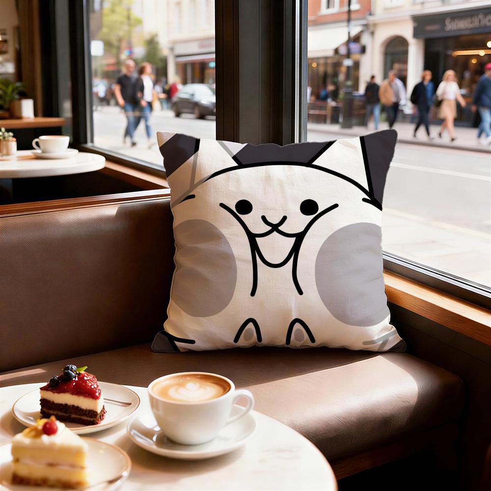 Game The Battle Cats Cushion Cover Decorative Cushions Covers Cover Sofa x Pillow Piece x x Pillowcase